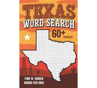 Texas Word Search Puzzle Book: 60 Brain Teasers for Lone Star Lovers: Explore Texas Cities, Landmarks & Culture | 120 Pages | 10-Word Clues | Perfect Gift for Texans & Puzzle Lovers