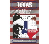 Texas Word Search Puzzle Book: Word Search with 495 Words about Texas, Cowboy, Country and More⎮6x9 inches, 110 Pages, 55 Puzzles... Gift for ... Down Time on the Ranch (Word Search Books)
