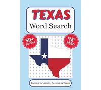 Texas Word Search Puzzle Book: Word Search with Easy to Read Print about the State of Texas, Lone Star State, Texas Cities, and More (6x9 inches, 110 ... Gift for Vacations, Holidays, and Free Times.