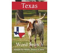 Texas Word Search Puzzle BooK: Word Searches with Easy to Read Print about Texas and More | 6x9 inches, 110 pages | 50+ Puzzles ... Gift for Vacations, Holidays, and Free Times