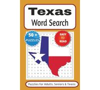 Texas Word Search Puzzle Book: Word Searches with Easy to Read Print about Texas, City's, Towns, Greetings and More | 6x9 inches, 110 pages | 50+ Puzzles ... Gift for Vacations, Holiday and Free Times
