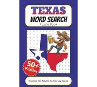 Texas Word Search Puzzle Book: Word Searches with Easy to Read Print About Texas, Cowboys, Rodeo, and More | 6x9 inches, 116 pages | 50+ Puzzles ... Gift for Vacations, Holidays, and Free Times