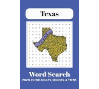 Texas Word Search Puzzle Book: Word Searches with Easy to Read Print about Texas, Ranch Life, Road Trip, and More | 6x9 inches, 110 pages | 50+ Puzzles ... Gift for Vacations, Holidays, and Free Times