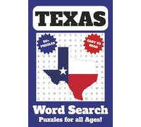 Texas Word Search Puzzle Book: Word Searches with Easy to Read Print about Texas, Texas Food, Texas Sports, and More | 6x9 Inches, 110 Pages | 50+ ... for Vacations, Holidays, and Anxiety Relief