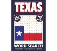 Texas Word Search Puzzle Book: Word Searches with Easy to Read Print about Texas, US state of Texas, Texas Travel and More | 6x9 inches, 110 pages | ... Gift for Vacations, Holidays and Relaxation