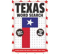Texas Word Search Puzzle Book: Word Searches with Easy to Read Print about Texas, US state of Texas, Texas Travel and More | 6x9 inches, 110 pages | ... Gift for Vacations, Holidays and Relaxation