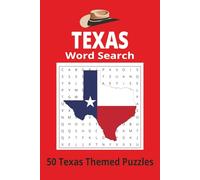 Texas Word Search: Word Search Puzzles with Easy to Read Print about Texas, Cowboy, Rodeo and more | 6x9 inches, 100 pages | 50 Puzzles _Gift for Vacation, Holidays and Relaxation