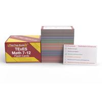 TExES Math 7-12 Study Cards: TExES Mathematics 7-12 (235) Test Prep and Practice Test Questions [Full Color Cards]