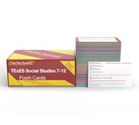 TExES Social Studies 7-12 (232) Study Cards: TExES Social Studies Exam Prep and Practice Test Questions [Full Color Cards]