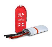 TEXFIRE | Manta apagafuegos para Coches de Gasolina, diésel y eléctricos, Resistente a Altas temperaturas y con Recubrimiento ignífugo Certificado UNE EN 13501