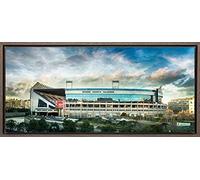 TEXFOTO Cuadro Enmarcado - Estadio Vicente Calderón M. L. Madrid - Fotografía artística y Moderna Listo para Colgar - Hecho a Mano en España (28_x_60_cm)