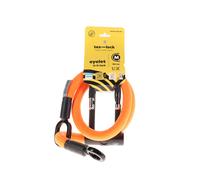 tex-lock Candado de cadena eyelet + U/X-lock Mini-Candado acid orange 120 cm