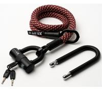 Texlock U-lock con cable textil Ojal 100cm U/X -lock chateau / rojo
