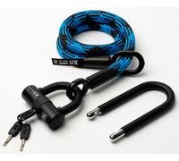 Texlock U-lock con cable textil Ojal 100cm U/X -lock morpho / azul