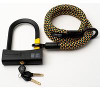 Texlock U-lock con cable textil Ojal Bauhaus Edition M - 120cm D-lock