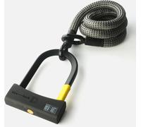 Texlock U-lock con cable textil Ojal D-lock M - 120cm electric / gris