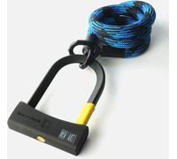 Texlock U-lock con cable textil Ojal M - 120cm morpho / azul D-lock
