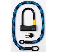 Texlock U-lock con cable textil Ojal morpho / azul M - 120cm D-lock
