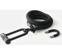 Texlock U-lock con cable textil Ojal ónix / negro U/X -lock 160 cm