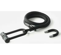 Texlock U-lock con cable textil Ojal ónix / negro U/X -lock M - 120cm