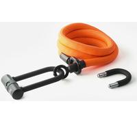 tex-lock Candado de cadena eyelet + U/X-lock Mini-Candado acid orange 160 cm