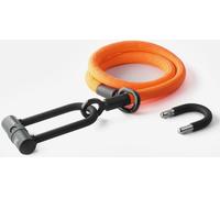 Texlock U-lock con cable textil Ojal U/X -lock M - 120cm acid / naranja
