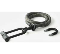 Texlock U-lock con cable textil Ojal U/X -lock M - 120cm electric / gris