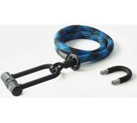 Texlock U-lock con cable textil Ojal U/X -lock M - 120cm morpho / azul