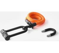 Texlock U-lock con cable textil Ojal U/X -lock S - 80cm acid / naranja