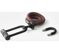 Texlock U-lock con cable textil Ojal U/X -lock S - 80cm chateau / rojo