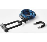 Texlock U-lock con cable textil Ojal U/X -lock S - 80cm morpho / azul