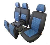 TEXMAR Diseñado para ajustarse a Sprinter 2006-2018 Crafter 2006-2018 CONDUCTOR EN EL LADO IZQUIERDO, fundas de cuero ecológico para asientos 2+1 (1 individual, 1 doble)