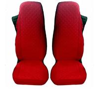 Texmar Funda para asiento de camión de microfibra roja para Volvo FH4, FL, FE, FM (Euro 6, 2014+), ajuste personalizado, 2 piezas