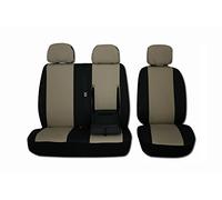 Texmar Fundas de asiento 2+1 Peugeot BOXER, CITROEN JUMPER/RELÉ FIAT DUCATO 2002-2006 LHD NEGRO BEIGE Fundas de asiento 2+1