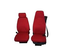 Texmar Fundas de asiento de camión de microfibra roja diseñadas para adaptarse a la serie SCANIA R S con volante a la izquierda o a la derecha, 2 piezas