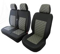 Texmar - Fundas para Asiento de Coche, para IVECO Daily a Partir de 2015, Conductor EN EL Lado Izquierdo, Piel ECOLÓGICA DE Color Azul, 2+1 (1 Individual, 2+1 Doble)
