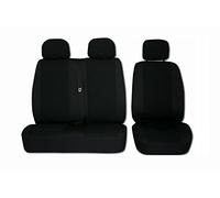 Texmar Sprinter 1996-2005 RHD y LHD - Fundas de asiento de tela negra y negra