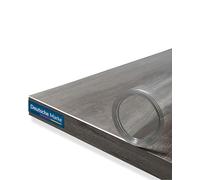 TEXMAXX Protector de Mesa Transparente 2mm con Borde Recto - Diferentes Tamaños para Mesa, Escritorio y Encimera de PVC - 80 cm x 105 cm