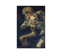 TEXPACK Póster artístico de pared de Francisco Goya Saturn Devorando a su hijo de Court Painters Francisco Goya Saturn Devorando a su hijo, lienzo de pergamino, cuadro de pintura para sala de estar,