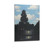 TEXPACK Póster de René Magritte del Imperio de la Luz de artistas surrealistas belgas, impresión artística para pared, lienzo, pósteres, obras de arte estéticas, 30 x 45 cm