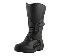 Texpeed Botas Moto Hombre Cuero - Adventure 100% Botas De Moto Impermeables De Corte Largo Homologadas Por La CE Para Motos Touring Cruiser - Negro - EU 44