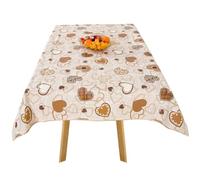 texpot Mantel de hule 110 x 140 cm con corazones - Lavable e impermeable - Mantel de mesa para jardín