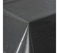 texpot Mantel de hule 140 x 180 cm oval con líneas lavable con dobladillo de poliéster para jardín
