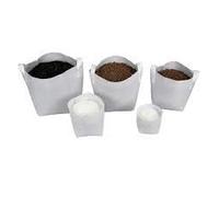 Texpot Pack de 10 macetas de Tela Blanca 3 litros