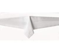 texpot TextilDepot24 Mantel de Damasco 140 x 240 cm Blanco con Borde Atlas Lavable a 95 °C, tamaño a Elegir