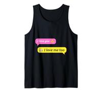 Text Conversation Funny Messages I Love You Robot Lover Camiseta sin Mangas