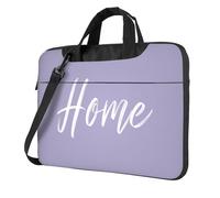 Text Home On Pale - Funda acolchada para laptop de 15.6 pulgadas, color morado claro