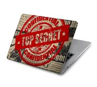 Text Top Secret Art Vintage Funda Carcasa Case para MacBook Pro 14 M1-M5 A2442 A2779 A2992 A2918 A3112 A3185 A3401 A3434 A3112