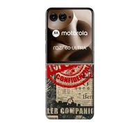 Text Top Secret Art Vintage Funda Carcasa Case para Motorola Razr 60 Ultra, Razr Ultra 2025