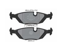 Textar 2067502 Juego Pastillas de Freno de Disco Trasero para BMW E30 Alpina B6